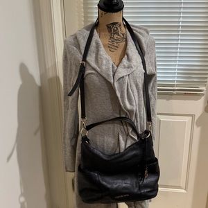 Vintage Michael Kors black leather shoulder and crossbody purse